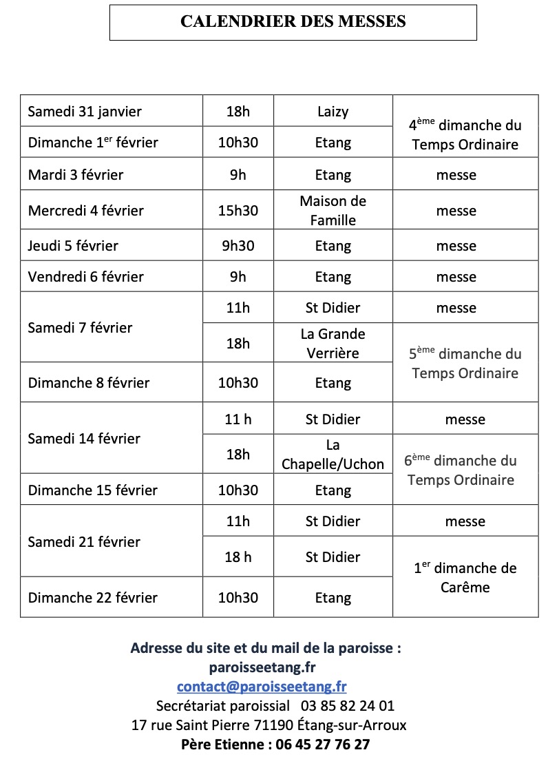 calendrier 01.02.2026