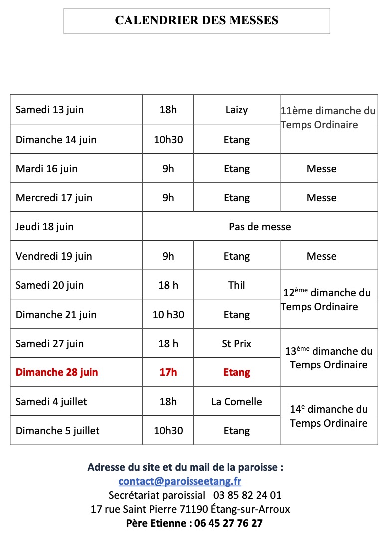 calendrier 14.06.2026.